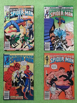 Buy Lot Of 4 SPECTACULAR SPIDER-MAN 75, 82, 89, 91 All Canadian NM Newsstand RD4654 • 6.93£