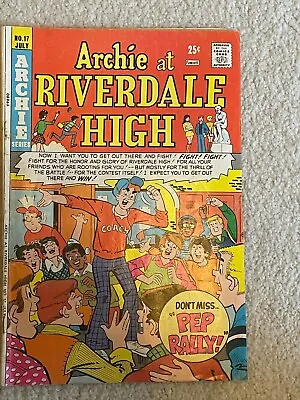 Buy Archie At Riverdale High #17 1974 ''pep Rally'' -betty, Veronica, Jughead • 7.99£