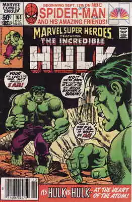 Buy Marvel Super-Heroes (Vol. 1) #104 (Newsstand) VG; Marvel | Low Grade - Hulk 156 • 3£