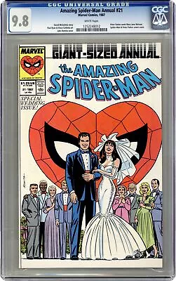 Buy Amazing Spider-Man Annual #21A Direct CGC 9.8 1987 1252248012 • 195.20£