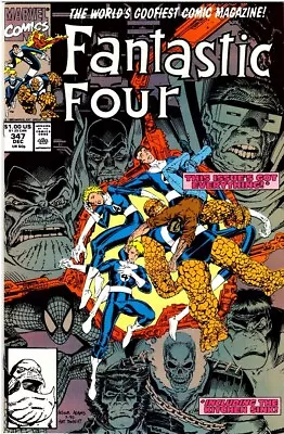 Buy Marvel Fantastic Four 347 1990   Spider-Man  Hulk  Wolverine  Ghost Rider • 3.99£