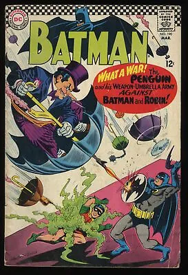 Buy Batman #190 VG+ 4.5 Penguin Cover & Appearance 1967! Giella Art! DC Comics 1967 • 51.45£