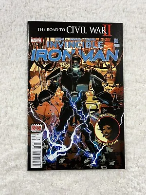 Buy Invincible Iron Man #9, 2nd Print 1st Riri Williams Marvel Comics 2016 • 31.53£