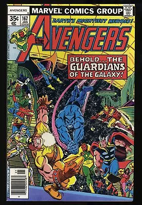 Buy Avengers #167 NM 9.4 Guardians Of The Galaxy! Perez/Austin Cover Marvel 1978 • 28.46£