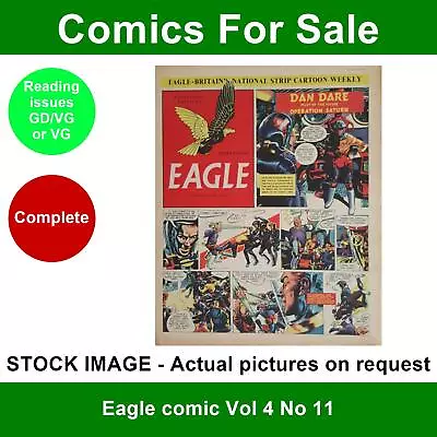 Buy Eagle Comic Vol 4 No 11 - GD/VG To VG - 19 June 1953 • 4.99£