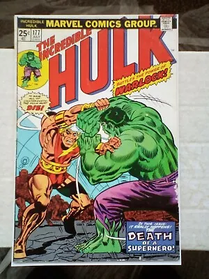 Buy Incredible Hulk 177 (1974) Death Of Adam Warlock Story, Cents. • 29.99£