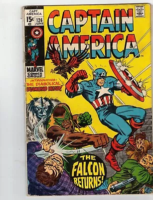 Buy Captain America 126  1970 Vs 1st Appearance Diamond Head Falcon Returns Vg • 6.33£