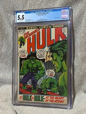 Buy Marvel Comics Group Incredible Hulk #156 CGC Graded 5.5 10/72 1972 • 47.76£