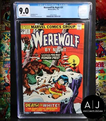 Buy Werewolf By Night #31 CGC 9.0 Bronze Age Horror Monster Comic Book • 110.06£