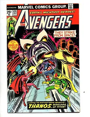 Buy Avengers #125  Vf- 7.5   Thanos Cover  • 39.23£