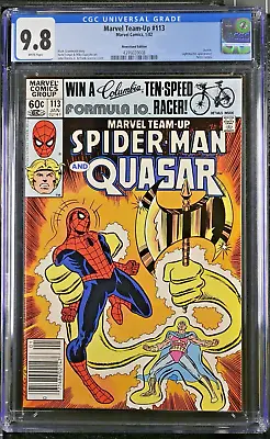 Buy Marvel Team-Up #113 NEWSSTAND CGC 9.8 Spider-Man Quasar Nitro Jim Shooter 1981 • 235.30£