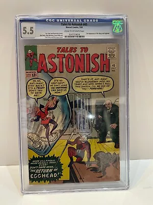 Buy Tales To Astonish #45 CGC 5.5 2nd Wasp And Egghead 1963 Lee Dikto Kirby • 130.40£