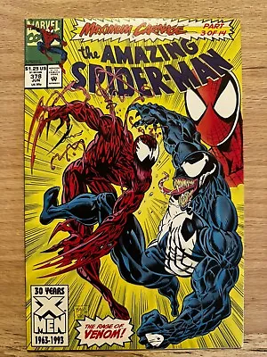 Buy Amazing Spider-man #378 Maximum Carnage Part 3 Near Mint • 8.93£