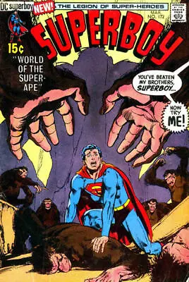 Buy SUPERBOY #172 F, Neal Adams Cover, DC Comics 1971 Stock Image • 7.15£