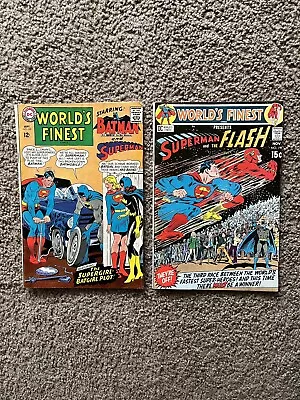 Buy World's Finest Comics #198 AND #169 (1970) Superman/Flash Race DC. 2 Comics!! • 39.52£