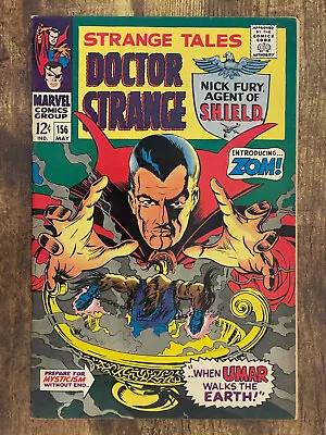 Buy Strange Tales #156 - GORGEOUS HIGHER GRADE - Marvel Comics 1967 • 13.99£