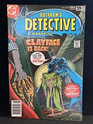 Buy Detective Comics #478 1st App 3rd Clayface • 27.98£
