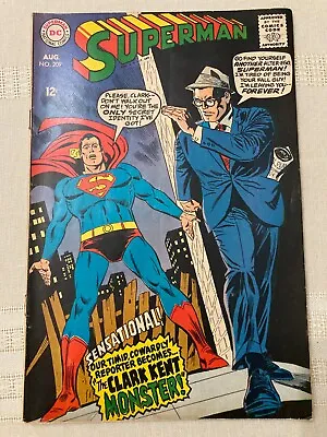 Buy Superman Comicbook Number 209  Good/Very Good Condition 1968 Edition • 33.94£