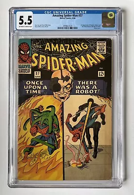 Buy Amazing Spider-Man #37, CGC 5.5, Key 1st Appearance Of Norman Osborn (plus) • 278£