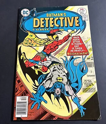 Buy Detective Comics #466 - 1st Modern Appearance Of Signalman (DC, 1976) Fine • 9.19£
