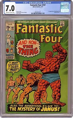 Buy Fantastic Four #107 CGC 7.0 1971 4224221011 • 83.95£