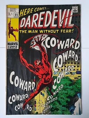 Buy Daredevil #55 (1969) Mr Fear Appearance Marvel Comics • 27£
