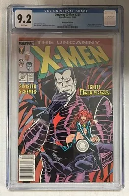 Buy Uncanny X-men #239 Newstand Cgc 9.2 1st Mister Sinister Cover 1988 Havok • 55.33£