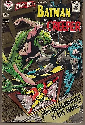 Buy Brave And The Bold #80 Dc 1968 Batman Early App The Creeper Neal Adams Art Fn+ • 23.89£