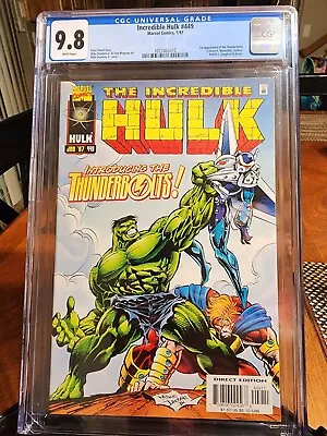 Buy Incredible Hulk 449 1st Apperance Of The Thunderbolts CGC 9.8 • 319.81£