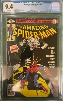 Buy Amazing Spider-man  #194  Cgc 9.4  White Pages  (1st Black Cat) • 650£