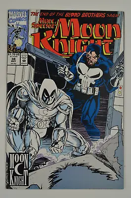Buy Marc Spector Moon Knight 38 1992 Marvel Comics Punisher Blood Brothers Part Four • 7.90£