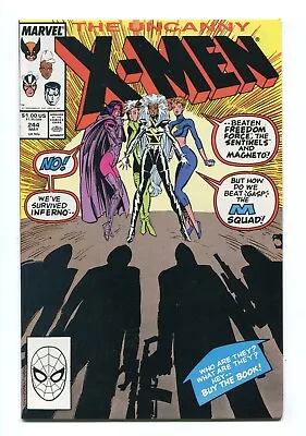 Buy Uncanny X-men #244 - Key 1st App Jubilee - Rogue - High Grade 9.6 / 9.8 - 1989 • 59.38£
