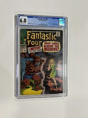 Buy Fantastic Four 66 Cgc 6.0 Ow/w Pages Marvel 1967 • 60.47£