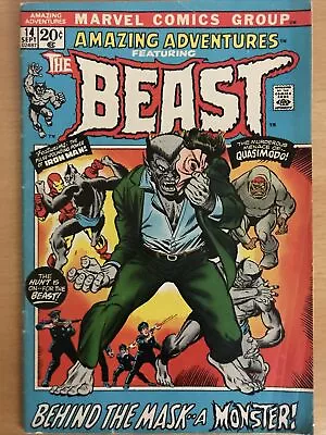 Buy Amazing Adventures Feat The Beast (x-men) # 14 Sept 1972 Iron Man App Cents Usa • 24.99£