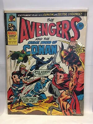 Buy Avengers And The Savage Sword Of Conan #115 (29 Nov 1975) UK Comic Magazine • 3.20£