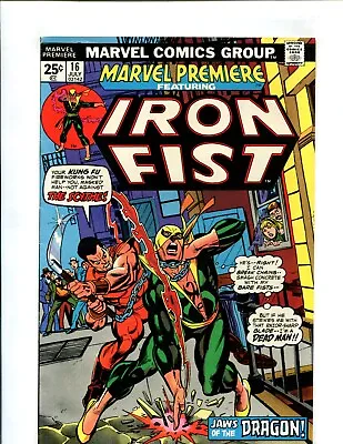 Buy (1974) Marvel Premiere #16 - FEATURING IRON FIST! (8.5) • 31.60£