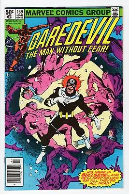 Buy Daredevil #169 (1964) Bullseye Miller 1981 Newsstand Raw Unrestored Marvel • 71.15£