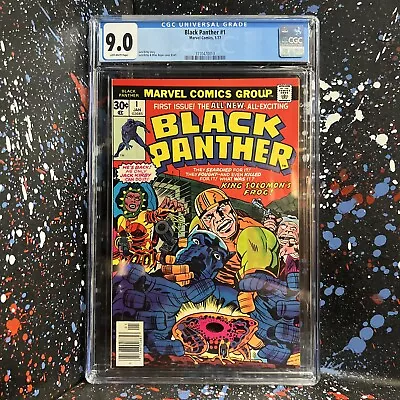 Buy Black Panther #1 (Jan 1977, Marvel) 1st ISSUE - JACK KIRBY - CGC GRADED 9.0 • 102.78£