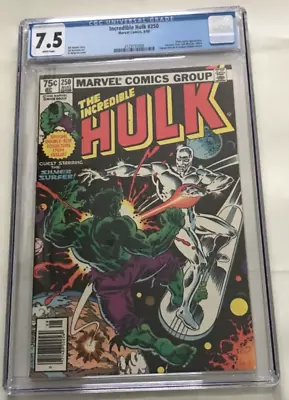 Buy Incredible Hulk #250 Newsstand 1st Cameo Appearance Sabra Cgc7.5 White Pages • 79.51£