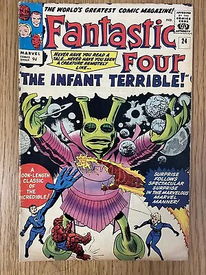 Buy Fantastic Four #24 Infant Terrible Pence 1964 • 99.99£