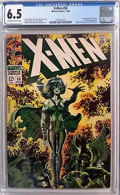 Buy 🔥uncanny X-men #50 Cgc 6.5*1968 Marvel*polaris Cover*silver Age Key*steranko*25 • 357.90£