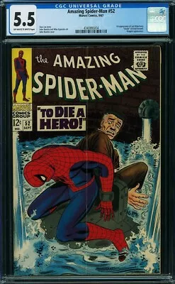 Buy AMAZING SPIDER-MAN  # 52  Awesome Cover!  CGC5.5    4340995004 • 55.60£