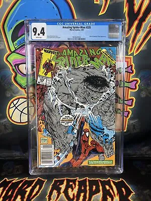 Buy Amazing Spider-man #328 Cgc 9.4 Todd Mcfarlane Hulk White Pages Newsstand • 47.31£