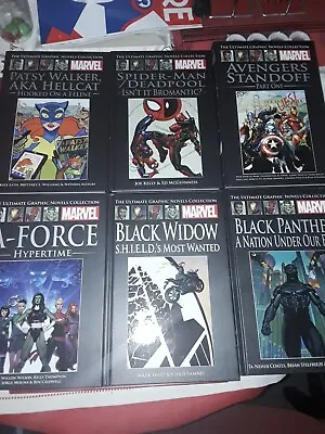 Buy 6 Marvel Ultimate Graphic Novels  A-Force Black Widow Panther Deadpool Spiderman • 30£