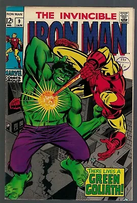 Buy Iron Man 9 Vs Hulk 1969 VFN 8.0 Avengers • 379.99£