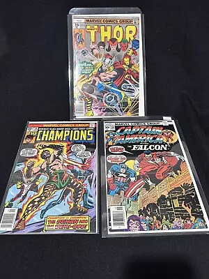Buy Marvel Comics Group The Champions #10 Thor 271 Captain America 201 • 11.86£