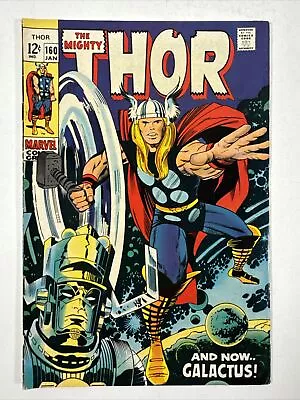 Buy Thor #160 Galactus Appearance! Jack Kirby Artwork! Stan Lee! Marvel 1969 • 31.62£