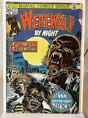 Buy Werewolf By Night #11 * 1st Hangman * Marvel 1973 Bronze Horror! ++ • 4.74£