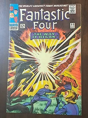 Buy Fantastic Four 53 Ungraded  Second Black Panther Appearance & Origin; 1st Klaw • 132.10£