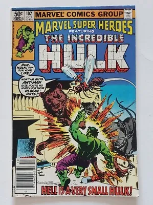 Buy Marvel Super-Heroes Featuring The Incredible Hulk #102 Vintage Marvel 1981 • 24.91£